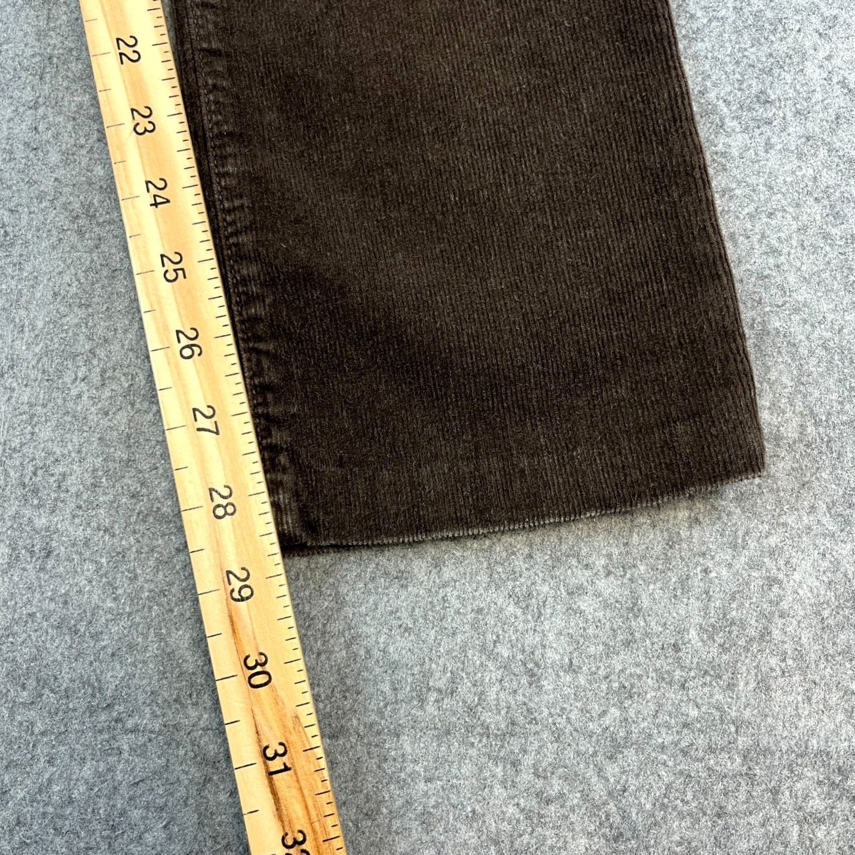 Armani Armani Womens Corduroy Jeans Slim Fit 27 30 UK 8 Brown Vintage Stretch Tapered 5-Pocket Denim Jeans Womens" Size 30" / US 8 / IT 44 - 4 Thumbnail