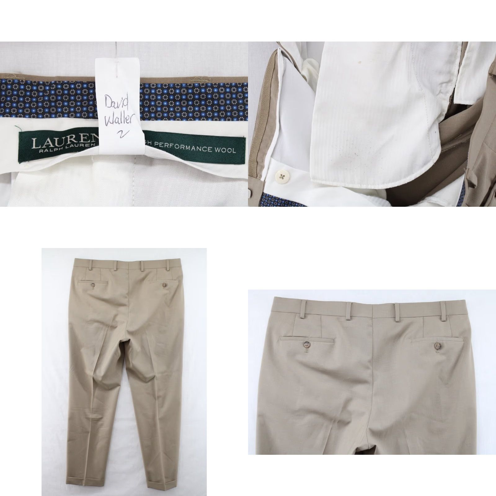 Ralph Lauren Lauren Ralph Lauren High Performance Twill Men's Dress Pants Slacks 38x32 Brown Size US 38 / EU 54 - 8 Thumbnail