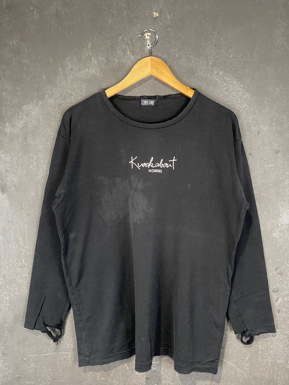 Designer × Japanese Brand × Vintage Studio Canal Knockabout Homme Distressed LS Tee Size US L / EU 52-54 / 3 - 2 Thumbnail