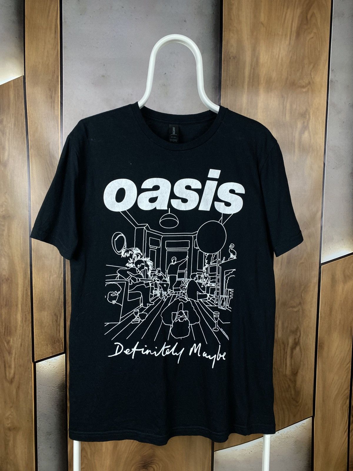 Band Tees 🎸T-Shirt Oasis Oasis Definitely Maybe Line Drawing Pop Tee🎸 Size US M / EU 48-50 / 2 - 1 Thumbnail