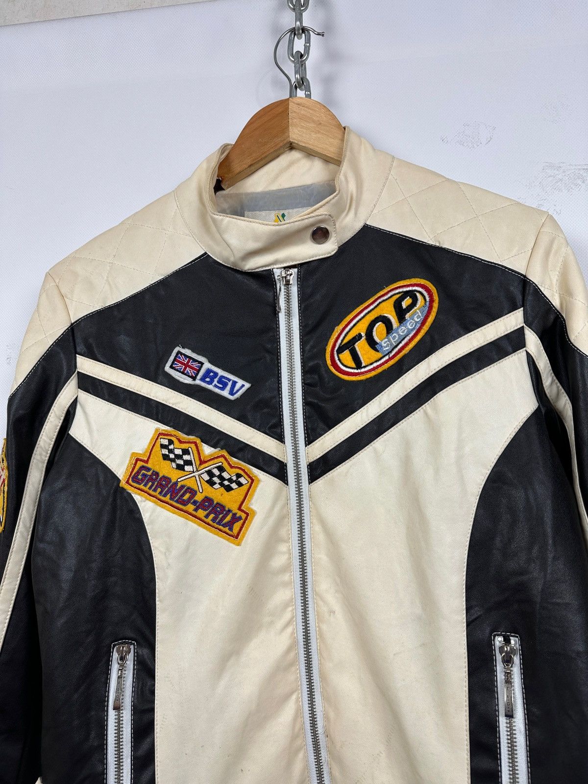 Vintage Vintage Wonder Team Grand Prix Y2K Racing Leather Jacket Size L / US 10 / IT 46 - 6 Thumbnail