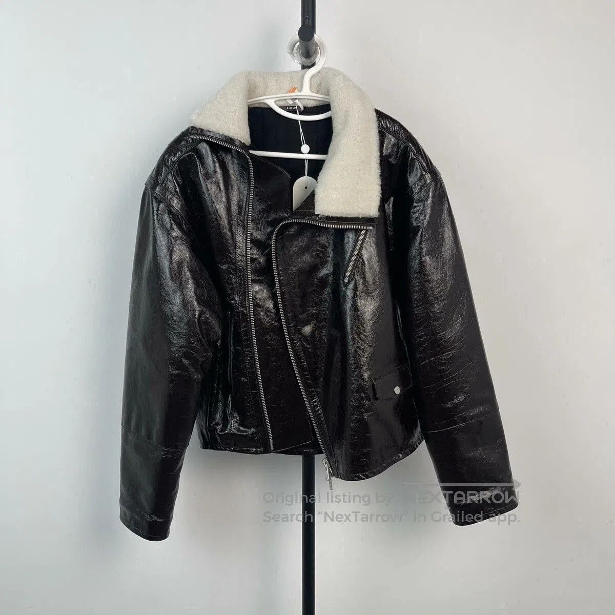 Dior Dior Men's Leather Jacket Fur Collar. Size US M / EU 48-50 / 2 - 1 Thumbnail