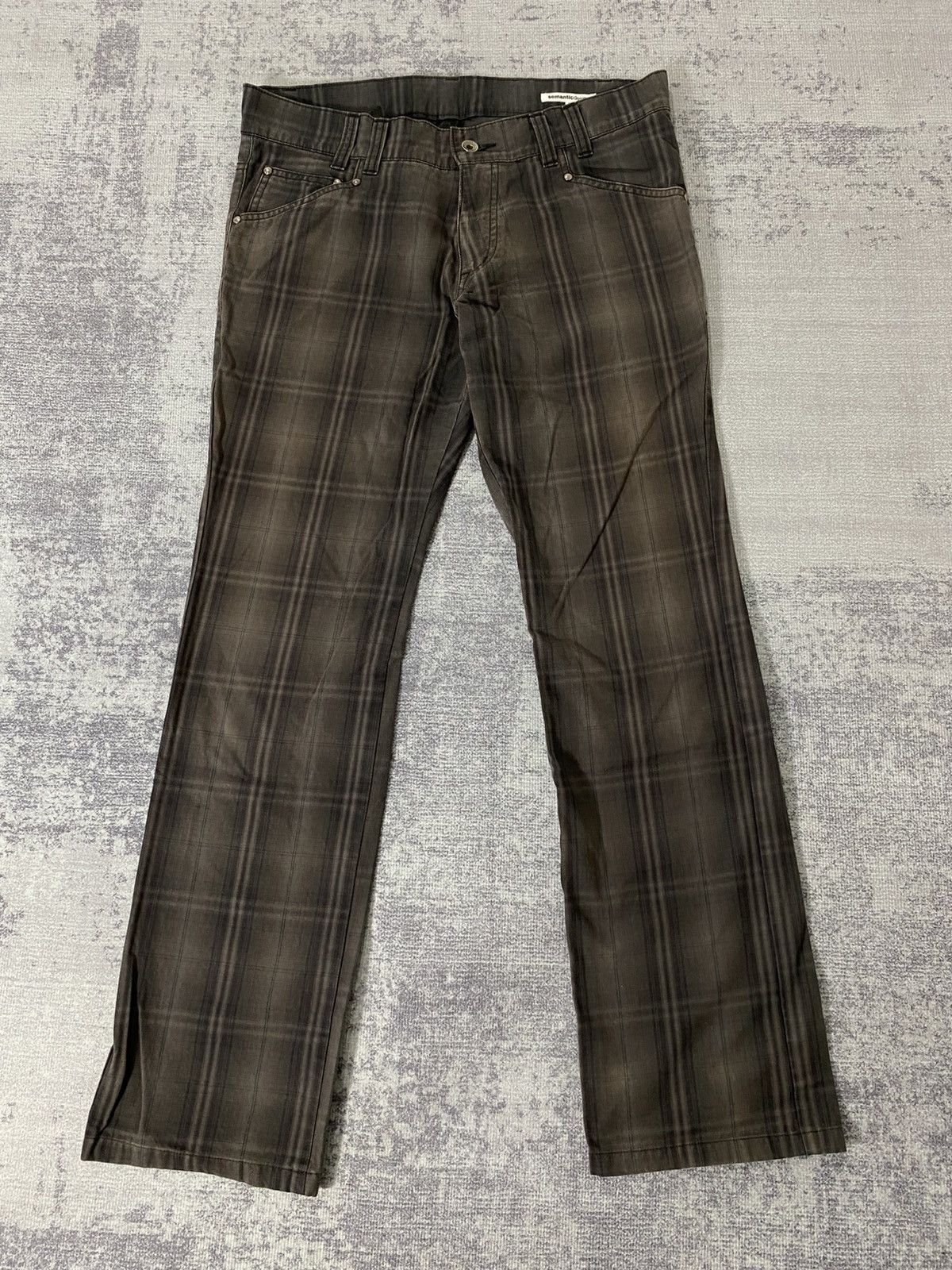 semanticdesign semantic design plaid check pant Size US 33 - 1 Thumbnail