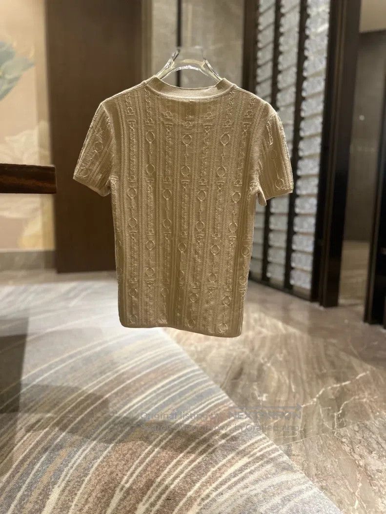Hermes Hermes Chain Knit Short Sleeve Top Size XS / US 0-2 / IT 36-38 - 2 Thumbnail