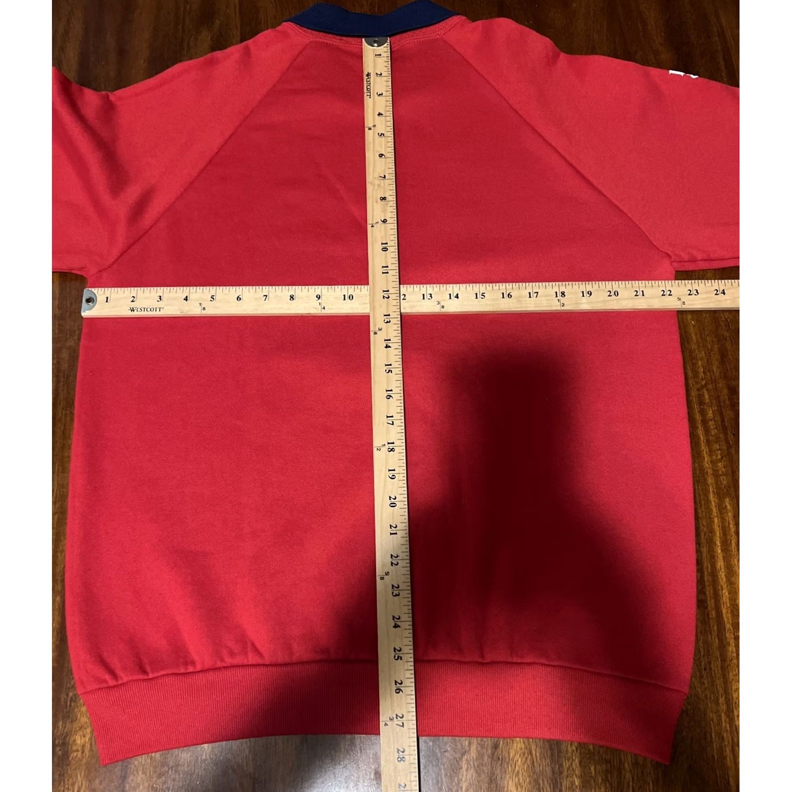 Jerzees VINTAGE Jerzees Sweatshirt Teacher Apple Red Long Sleeve Crew Neck Adult XL Pullover Sweatshirt 90s School Size XL / US 12-14 / IT 48-50 - 4 Thumbnail