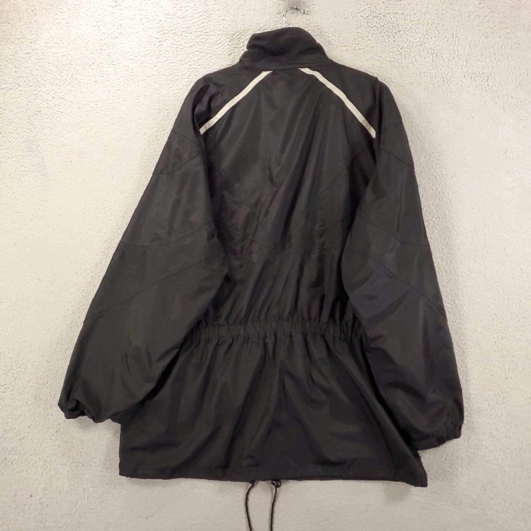 Vintage VINTAGE Teknic Motorcycle Jacket Men 2XL Full Zip Reflective Nylon Windbreaker Black Adult 2XL Men Motorcycle Windbreaker Reflective Logo Navy Black Size US XXL / EU 58 / 5 - 5 Thumbnail