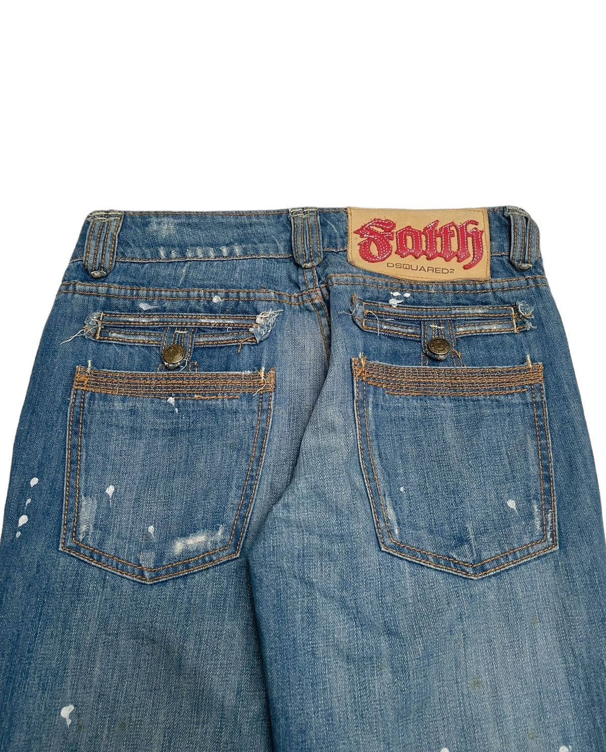 Dsquared2 × If Six Was Nine Rare Design Vintage Brand Daquared2 Flared Jeans 2000s Size US 29 - 4 Thumbnail