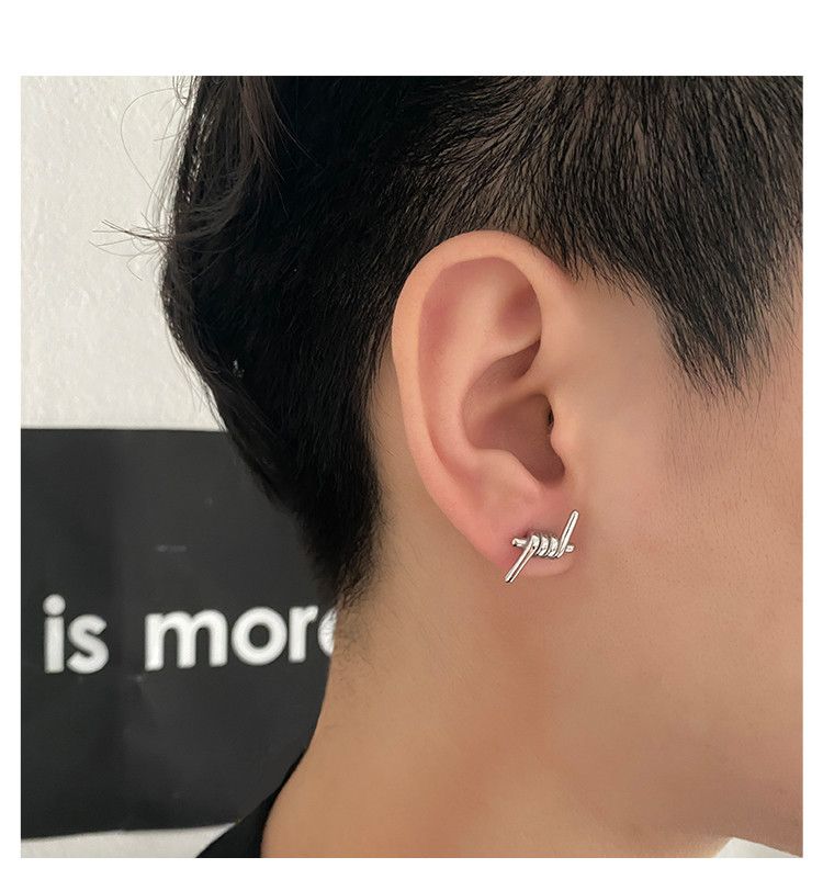 Jewelry Dark Earrings One Pairs Chrome Jewelry Size ONE SIZE - 6 Thumbnail