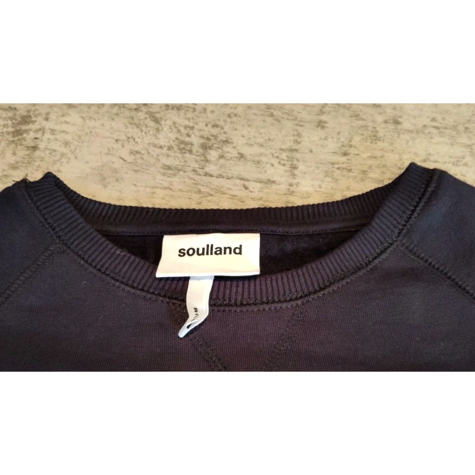 Soulland Soulland Hockney Crewneck Sweatshirt Black Mens Size M EUC Heavyweight Size US M / EU 48-50 / 2 - 5 Thumbnail