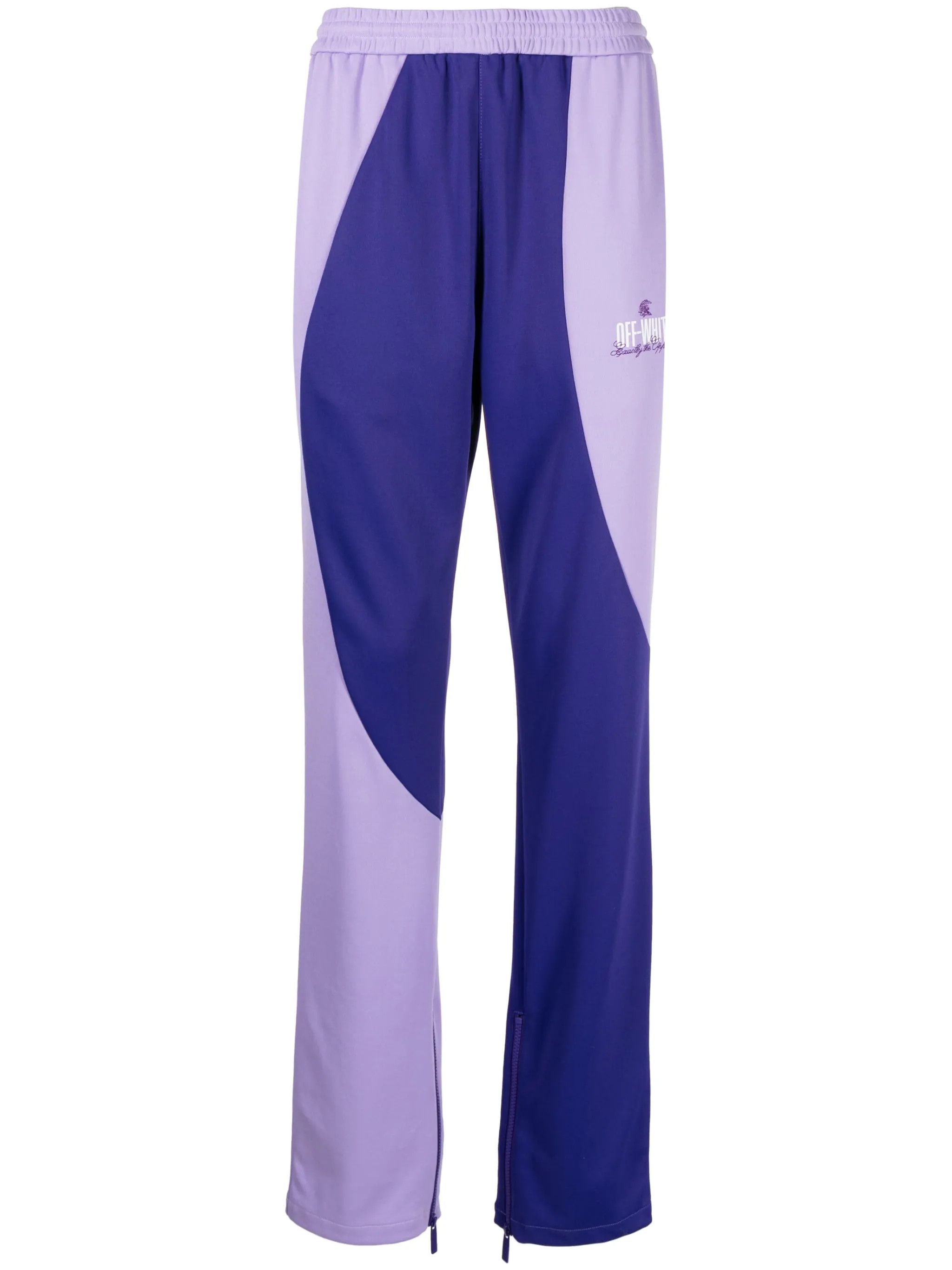 Off-White o1y0225 Logo Jogger & Sweatpant in Lilac/Blue Size US 32 / EU 48 - 1 Thumbnail