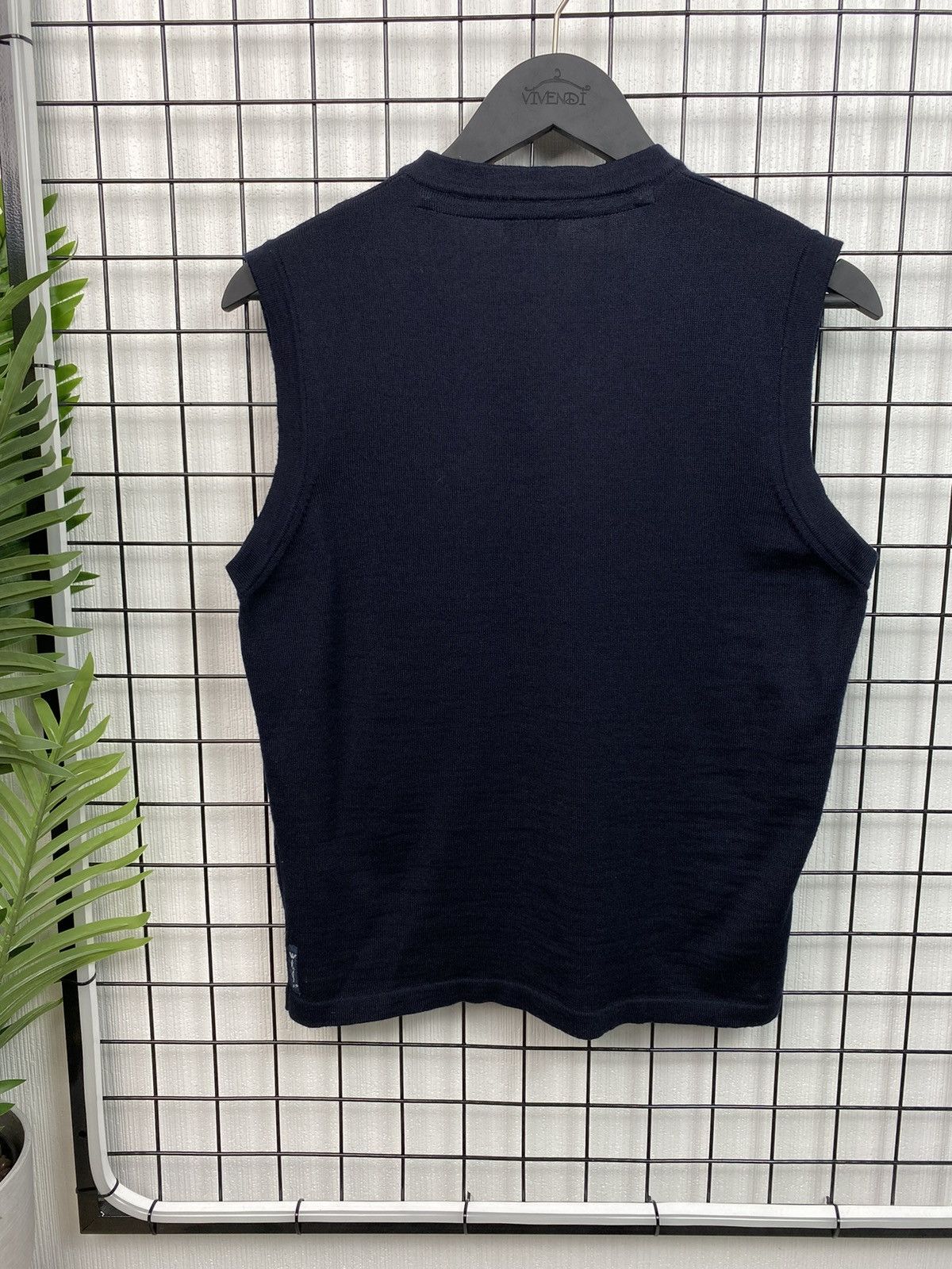 Giorgio Armani Armani Jeans Vest Knit Wool Men’s M Unisex Navy Blue Logo AJ Size US M / EU 48-50 / 2 - 8 Thumbnail
