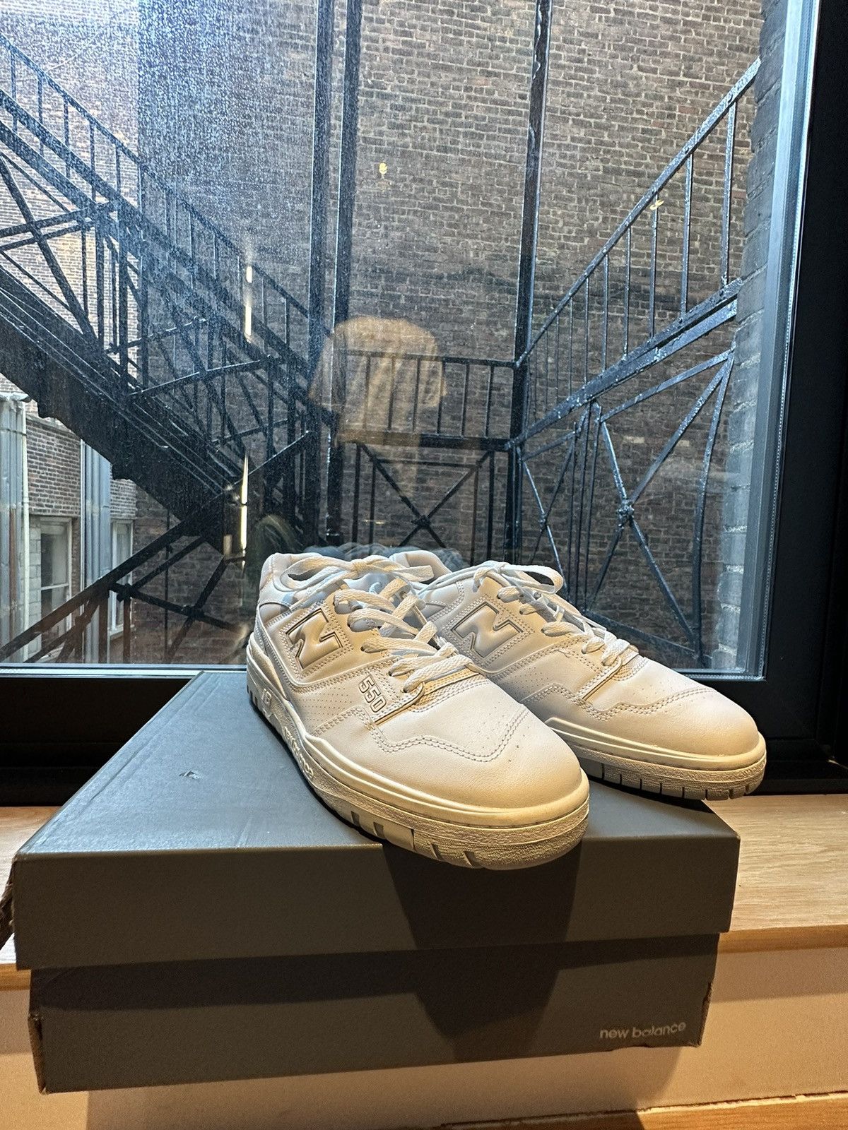 new balance 550 white grey