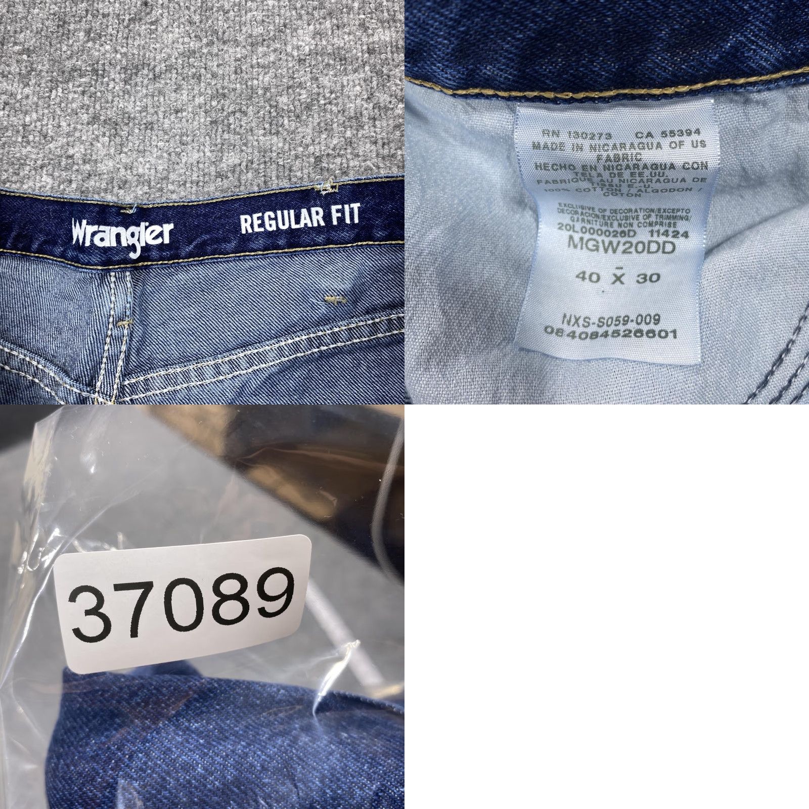 Wrangler Wrangler Jeans Mens 40x30 Blue Regular Fit Straight Leg Denim Medium Wash Jeans Mens 40x30 Blue Regular Fit Straight Leg Denim Medium Wash Size US 40 / EU 56 - 8 Thumbnail