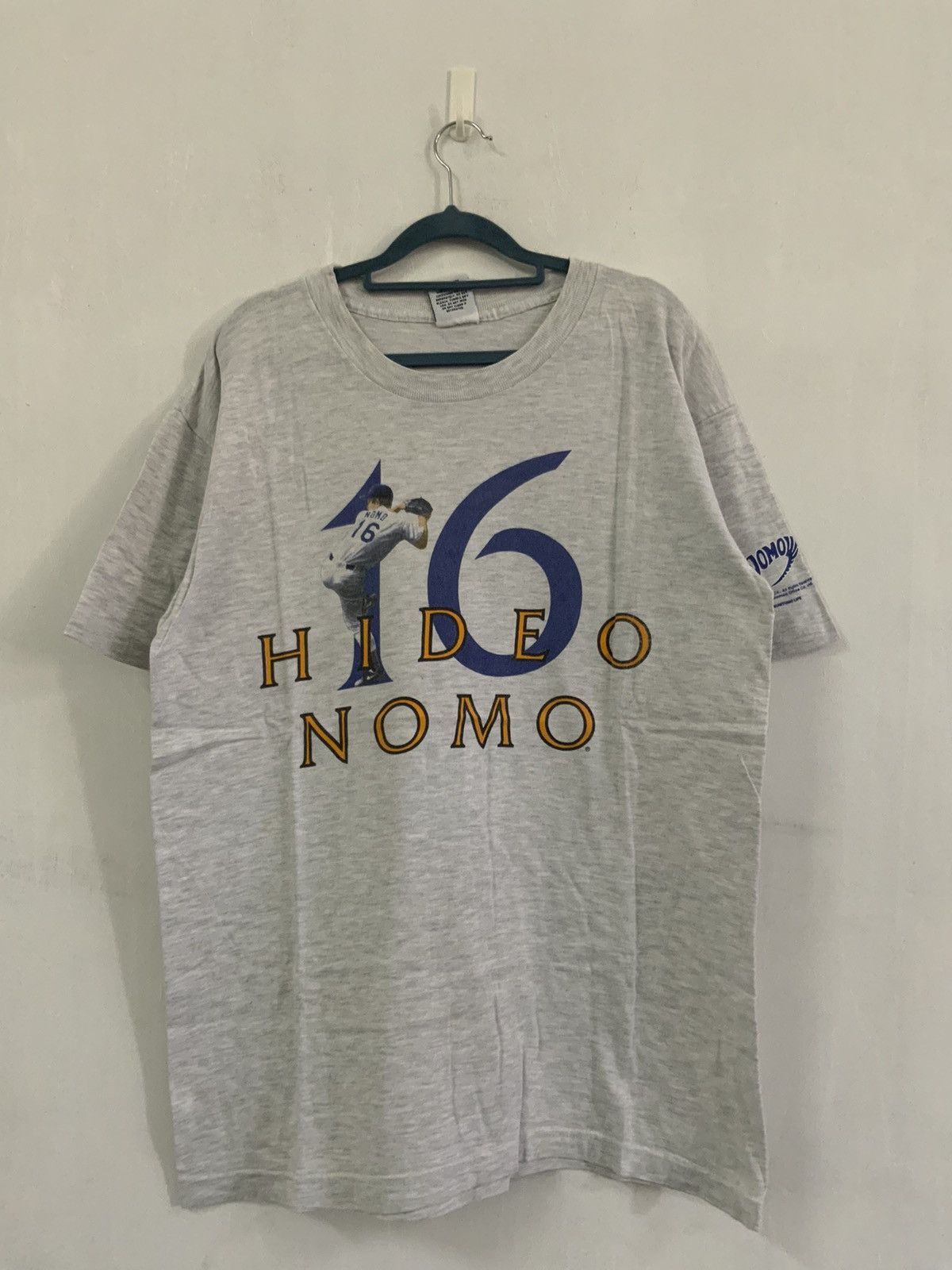 MLB Hideo Nomo 16 Los Angeles Dodgers 1995 Tee Size US L / EU 52-54 / 3 - 1 Thumbnail