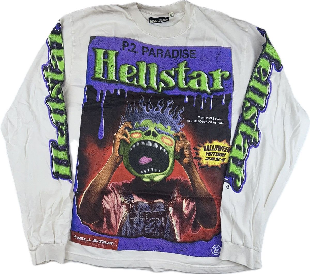HELLSTAR Hellstar Horror Book Long Sleeve T-shirt Size US XXL / EU 58 / 5 - 2 Thumbnail