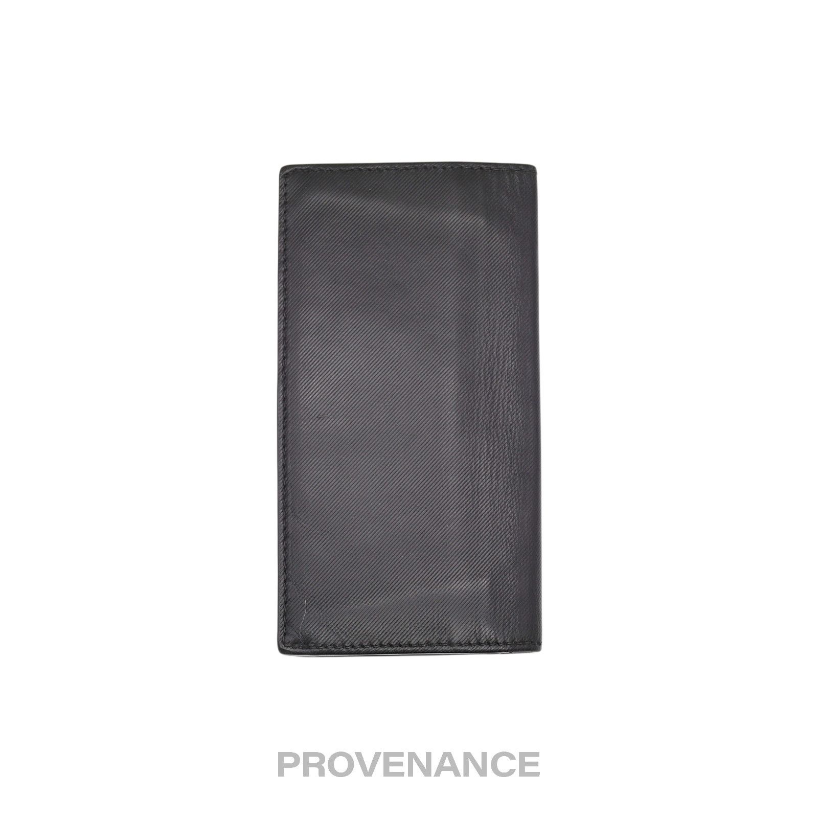 Burberry 🔴 Burberry Logo Long Wallet - Black Leather Size ONE SIZE - 2 Thumbnail