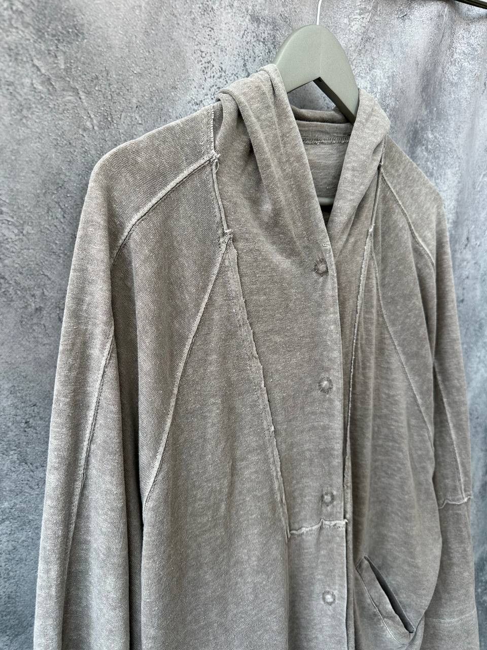 OSKA Oska Avant-Garde Linen Blend Cardigan Hooded Jacket Size XL / US 12-14 / IT 48-50 - 4 Thumbnail