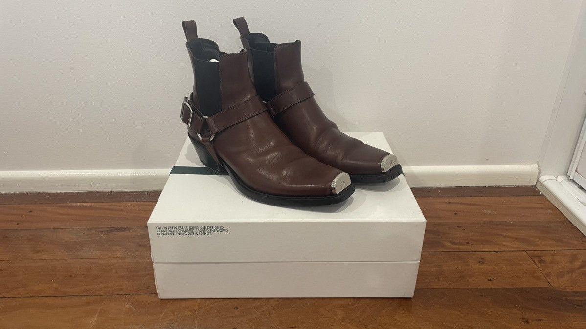 カルバンクライン 205w39nyc ヒールブーツ リングブーツ ハーネス カルバンクライン 205w39nyc ヒールブーツ リングブーツ