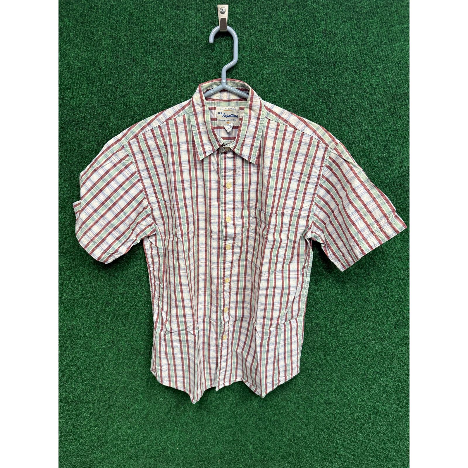U.S. Expedition 90s US Expedition Shirt Mens Medium Plaid Casual Vintage Size US M / EU 48-50 / 2 - 1 Thumbnail
