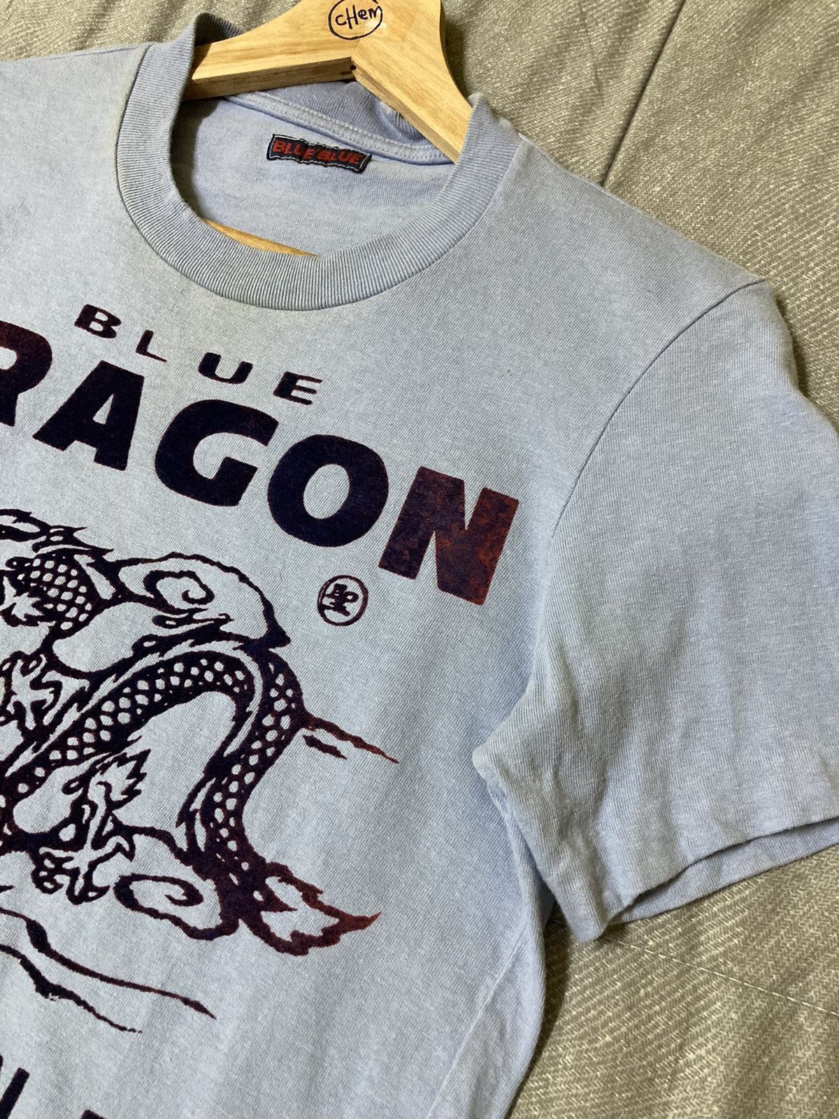 Blue Blue Japan × Japanese Brand × Vintage Vintage Blue Blue Japan Blue Dragon T-Shirt Size US S / EU 44-46 / 1 - 5 Thumbnail