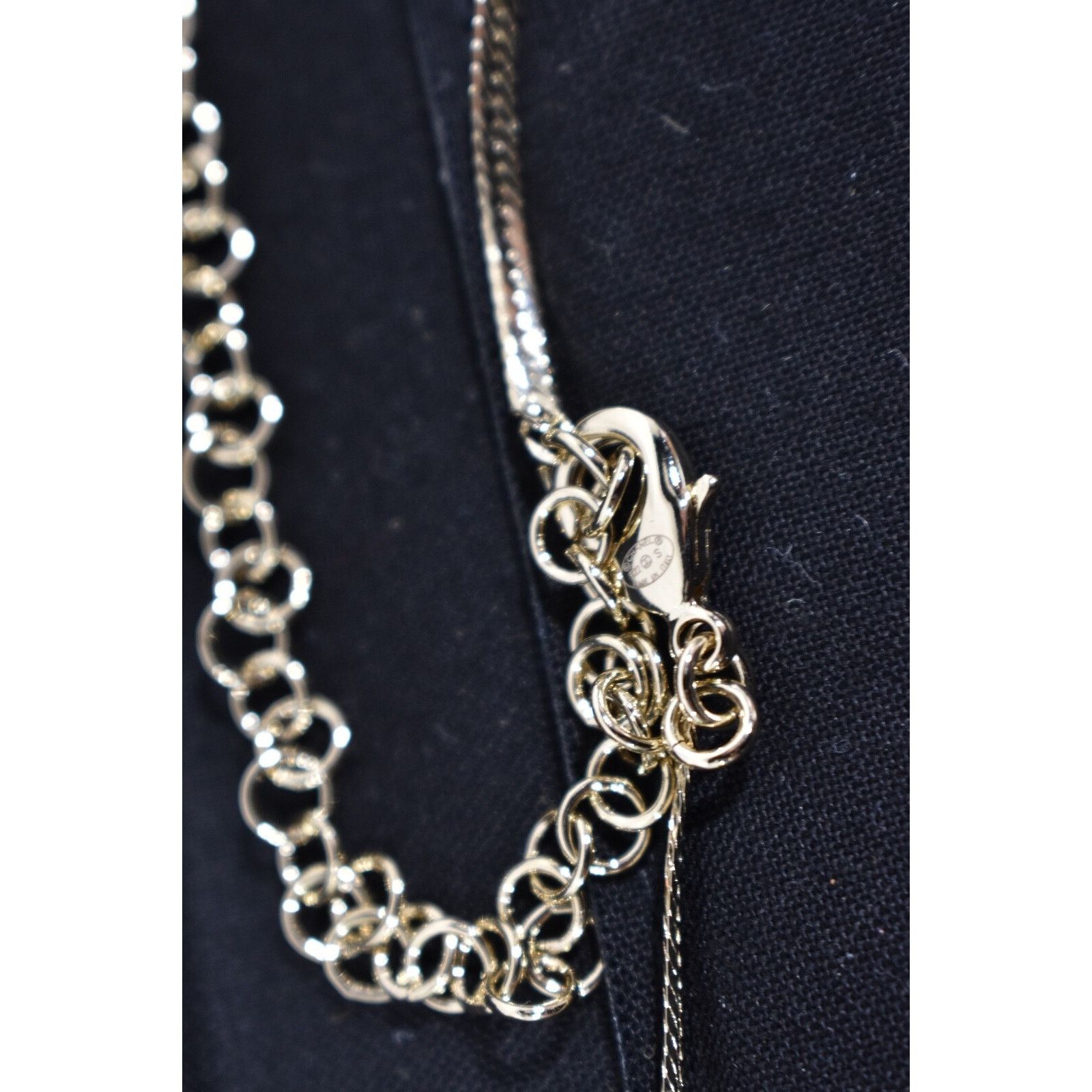 Chanel Chanel 22S Gold Metal Crystal Chain Pendant Choker Necklace Size ONE SIZE - 12 Thumbnail