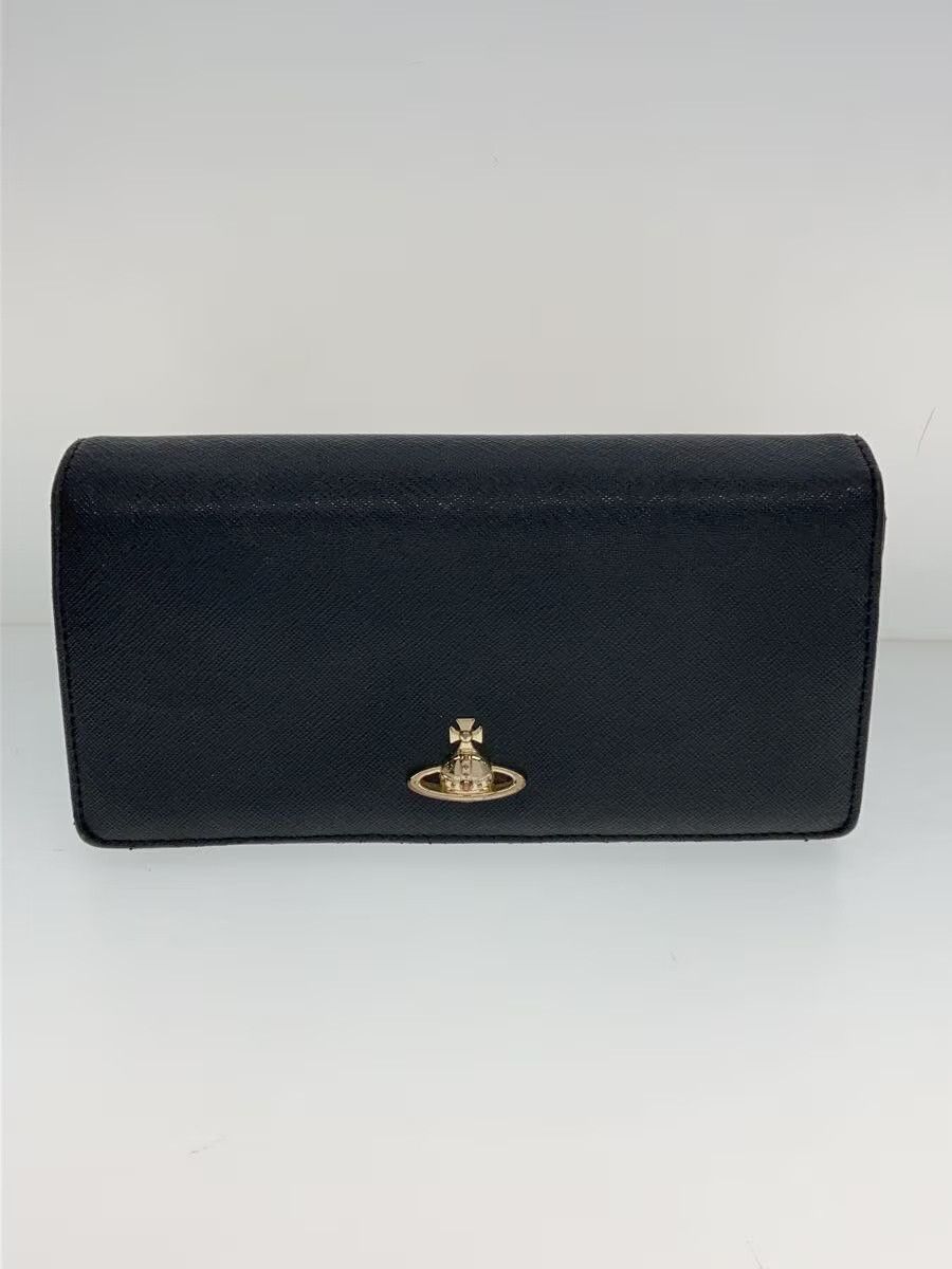Vivienne Westwood Vivienne Westwood Plain Long Wallet Black Size ONE SIZE - 1 Thumbnail