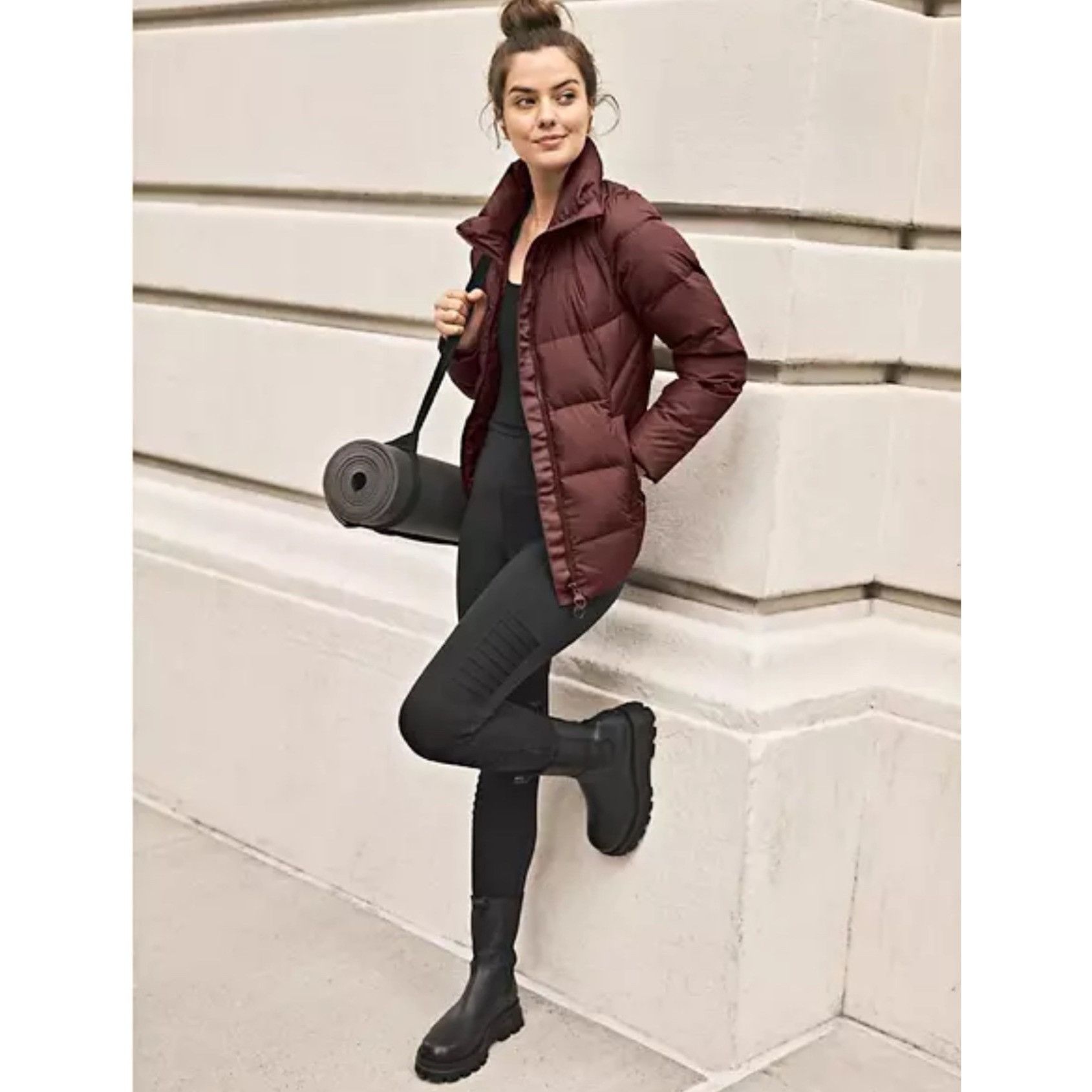 Athleta Athleta Delancey Moto Tight Leggings Women's Medium Black Zi Size 27" / US 4 / IT 40 - 4 Thumbnail