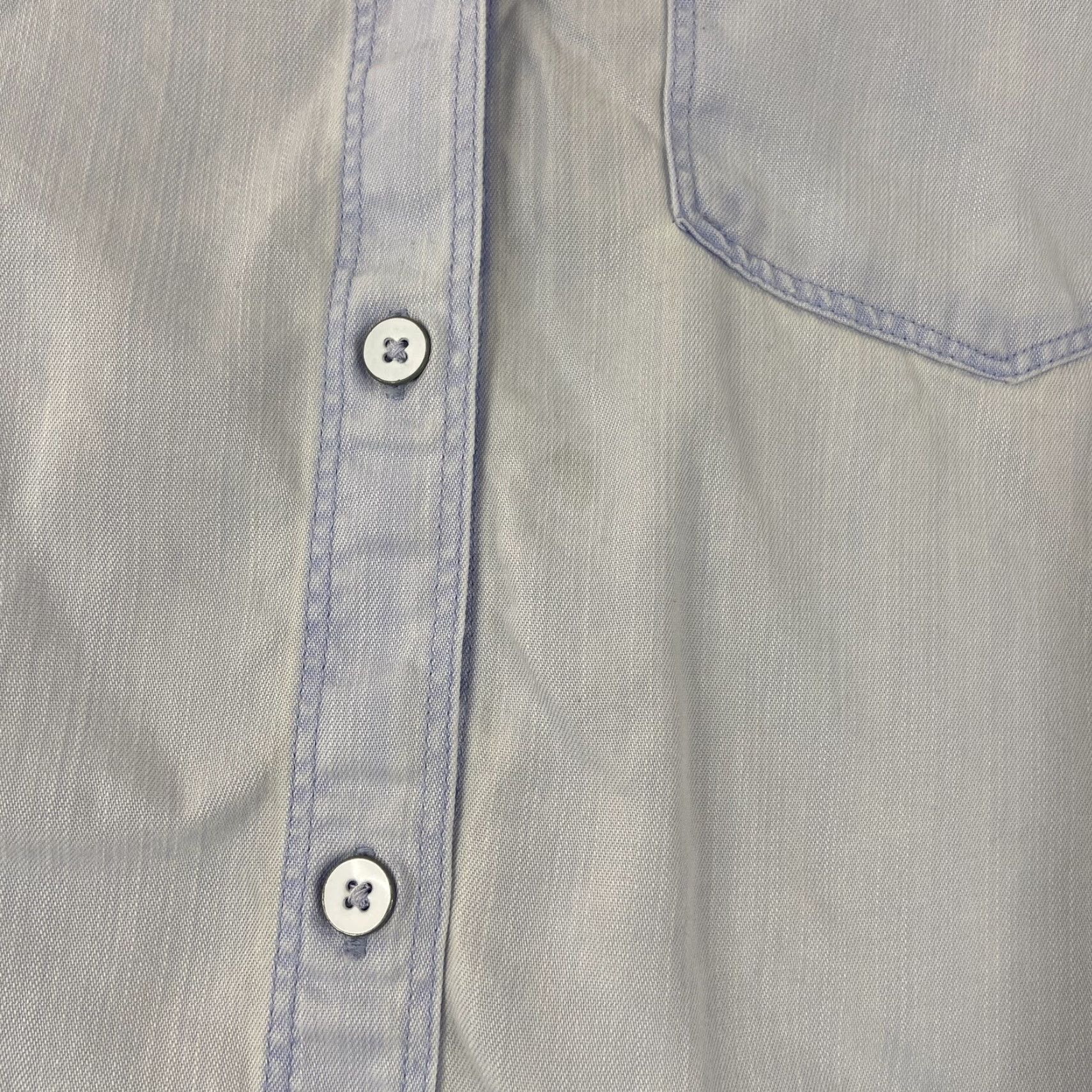 Old Navy OLD NAVY Blouse Shirt Women M Blue Long Sleeve Button Up Blue Women M LLC Size M / US 6-8 / IT 42-44 - 5 Thumbnail