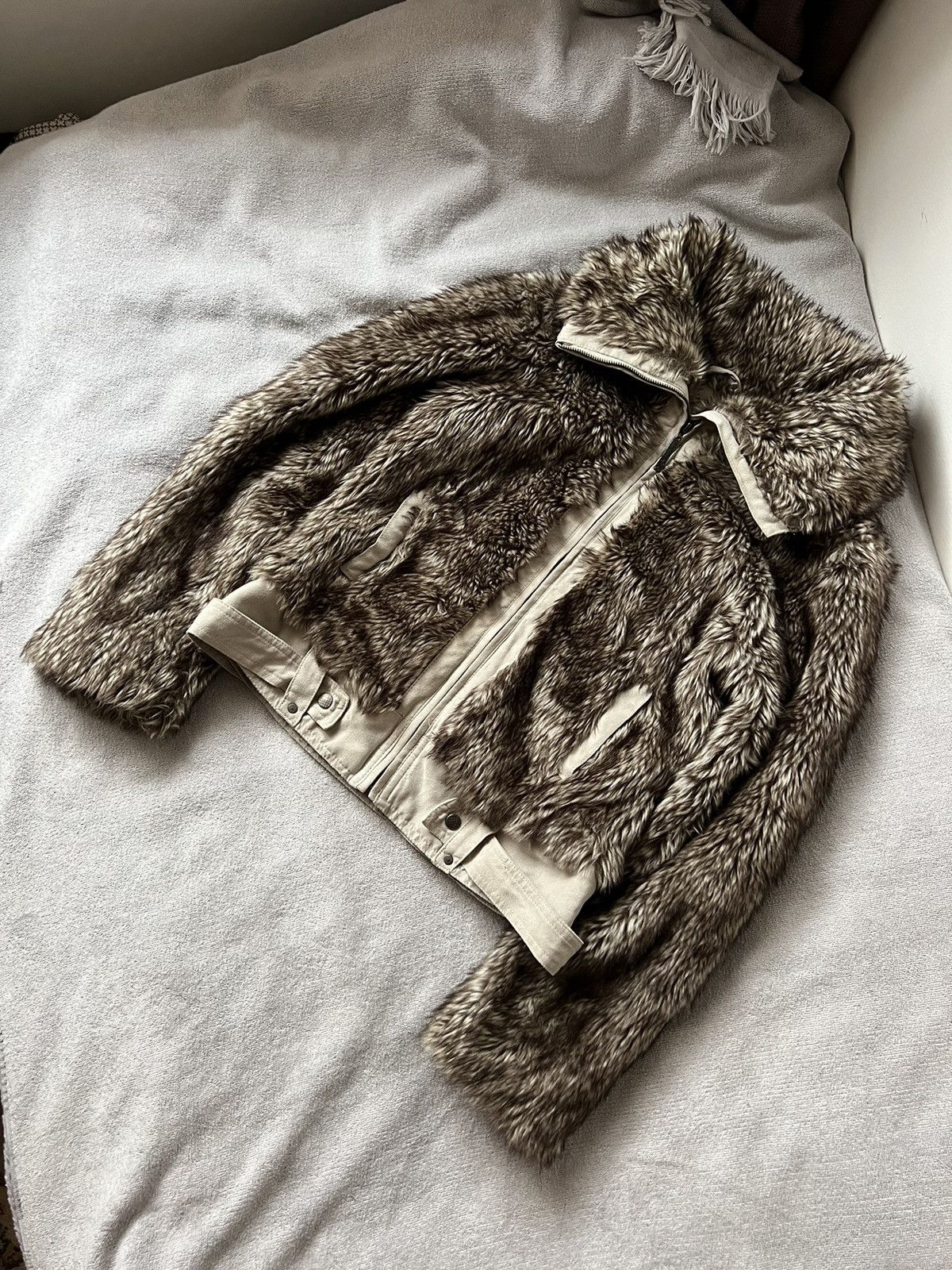 Other Vinatge fur jacket hysterical glamor le grand bleu style y2k Size US M / EU 48-50 / 2 - 1 Thumbnail