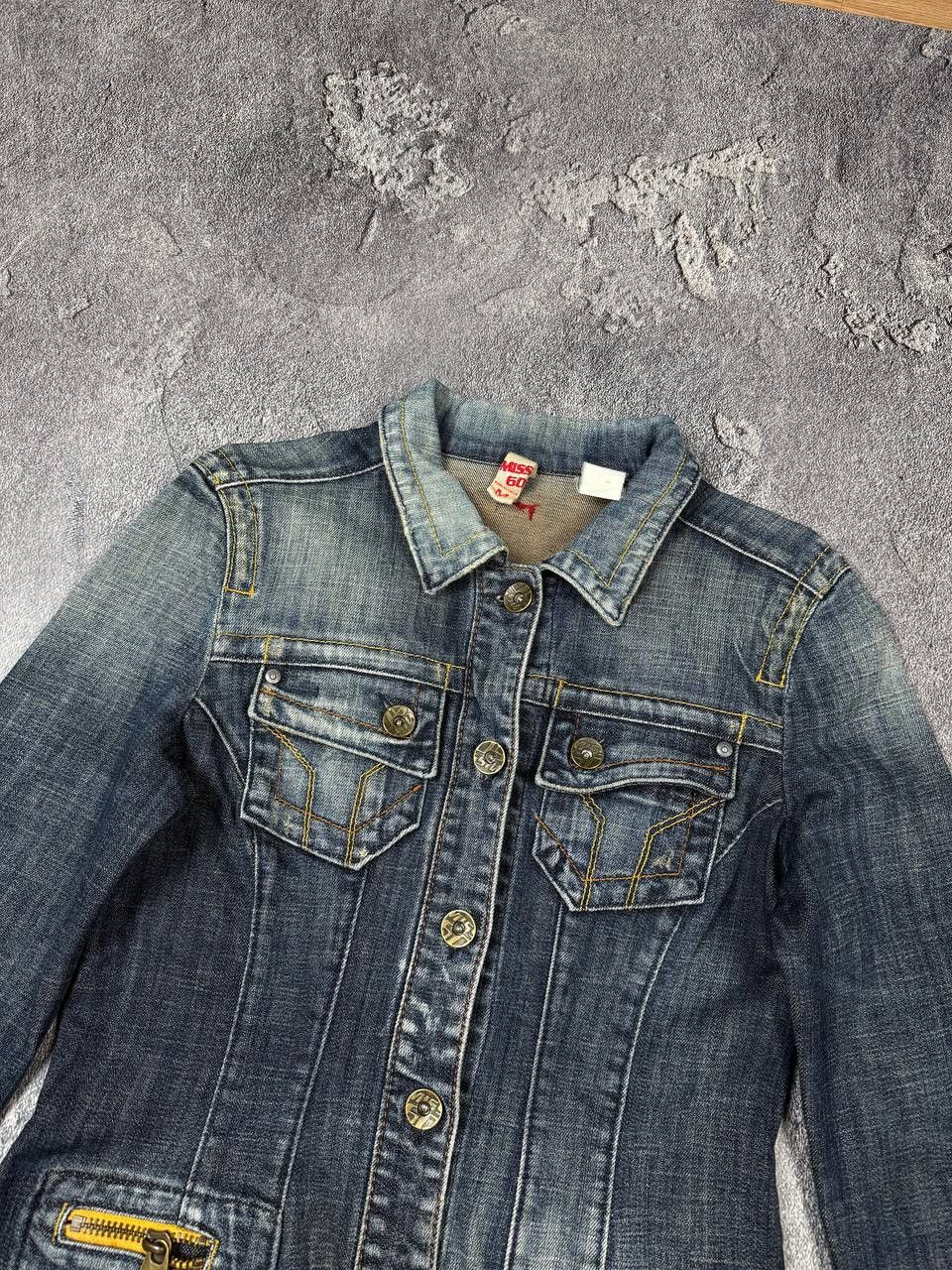Miss Sixty Y2K Miss Sixty Faded Denim Jacket 2000s Glam Size M / US 6-8 / IT 42-44 - 3 Thumbnail