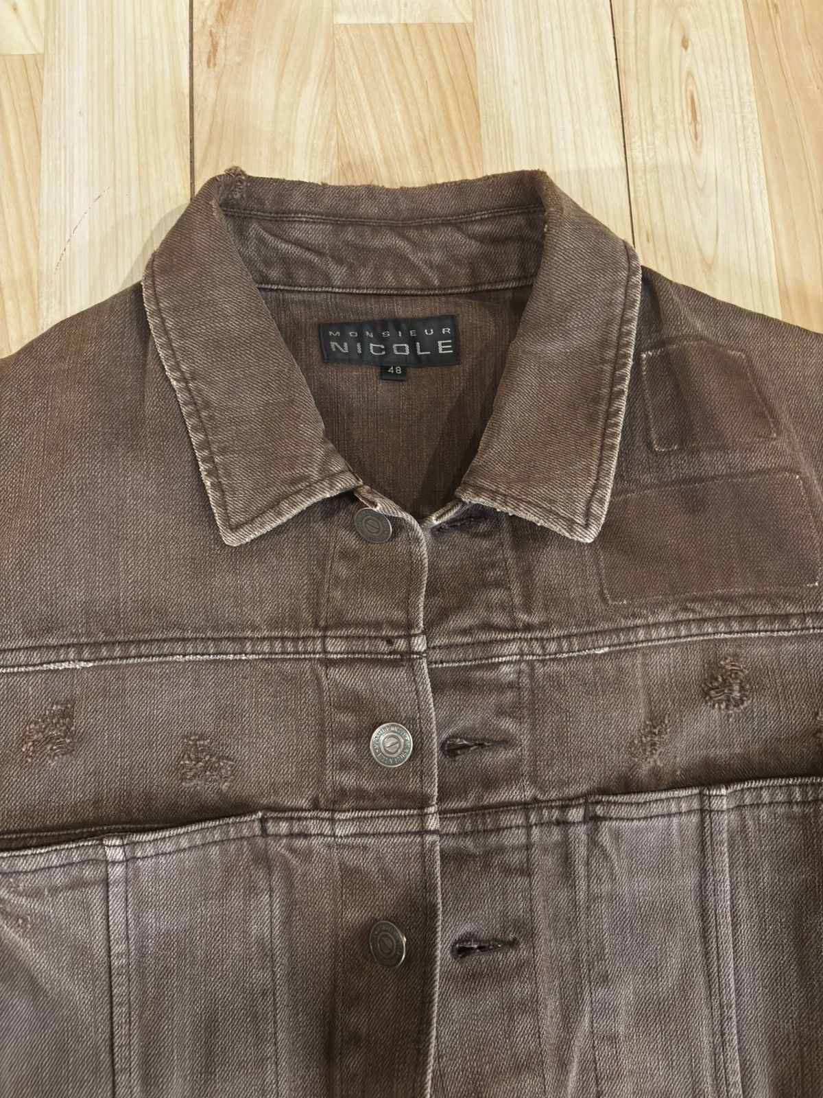 Other Brown denim jacket.oj-690 Size US XXS / EU 40 - 2 Thumbnail