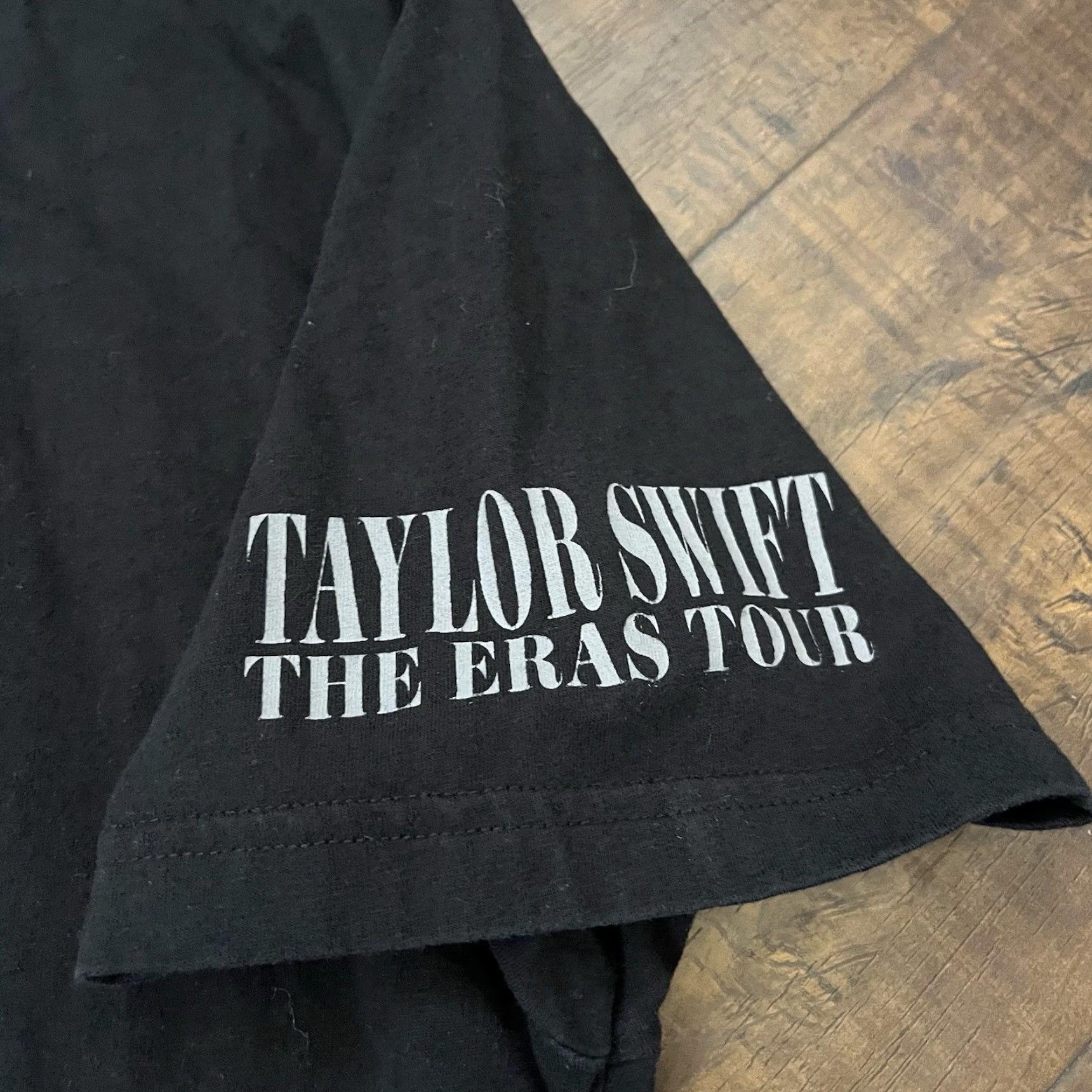 Vintage Taylor Swift The Eras Tour US Dates Official Concert Merch Black T-shirt Ladies L Large Short Sleeve Cotton Shirt Womens Size L / US 10 / IT 46 - 3 Thumbnail