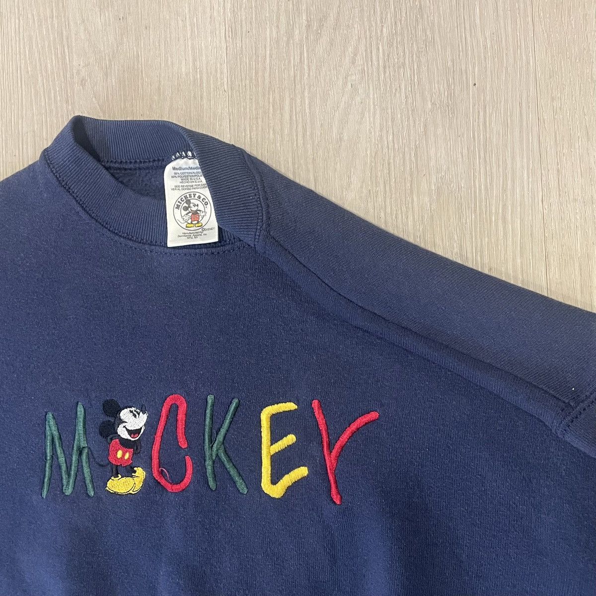 Disney Vintage Disney Mickey Mouse Crewneck "Navy" (Size Small) Size US S / EU 44-46 / 1 - 3 Thumbnail