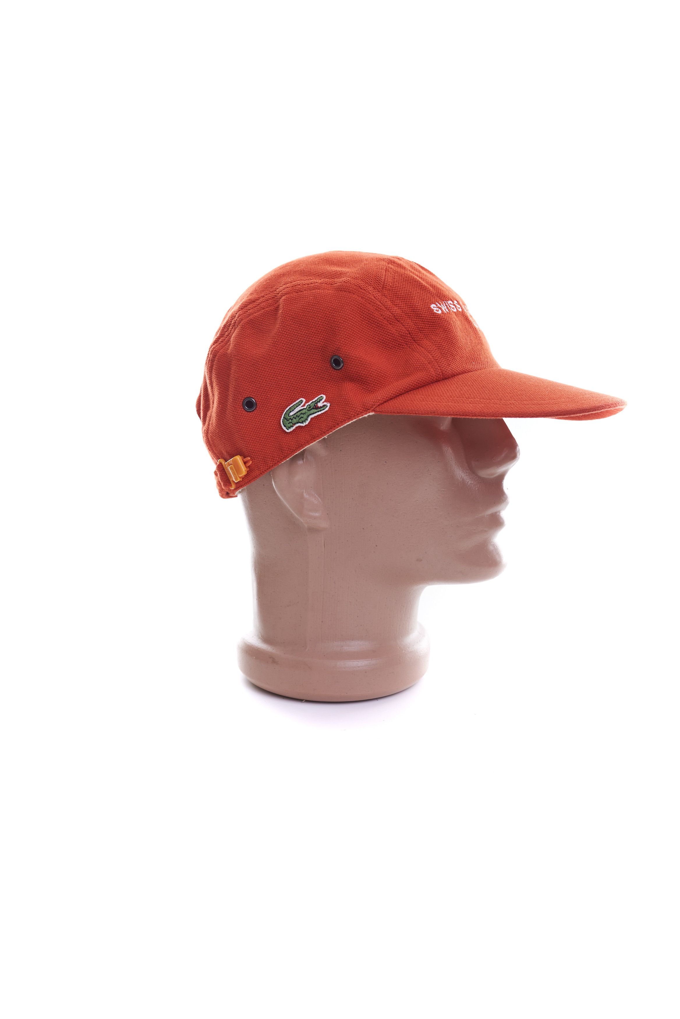 Lacoste Lacoste Vintage 5 Panel Cap Hat Size 3 Orange Rare Mens Hat Size ONE SIZE - 4 Thumbnail