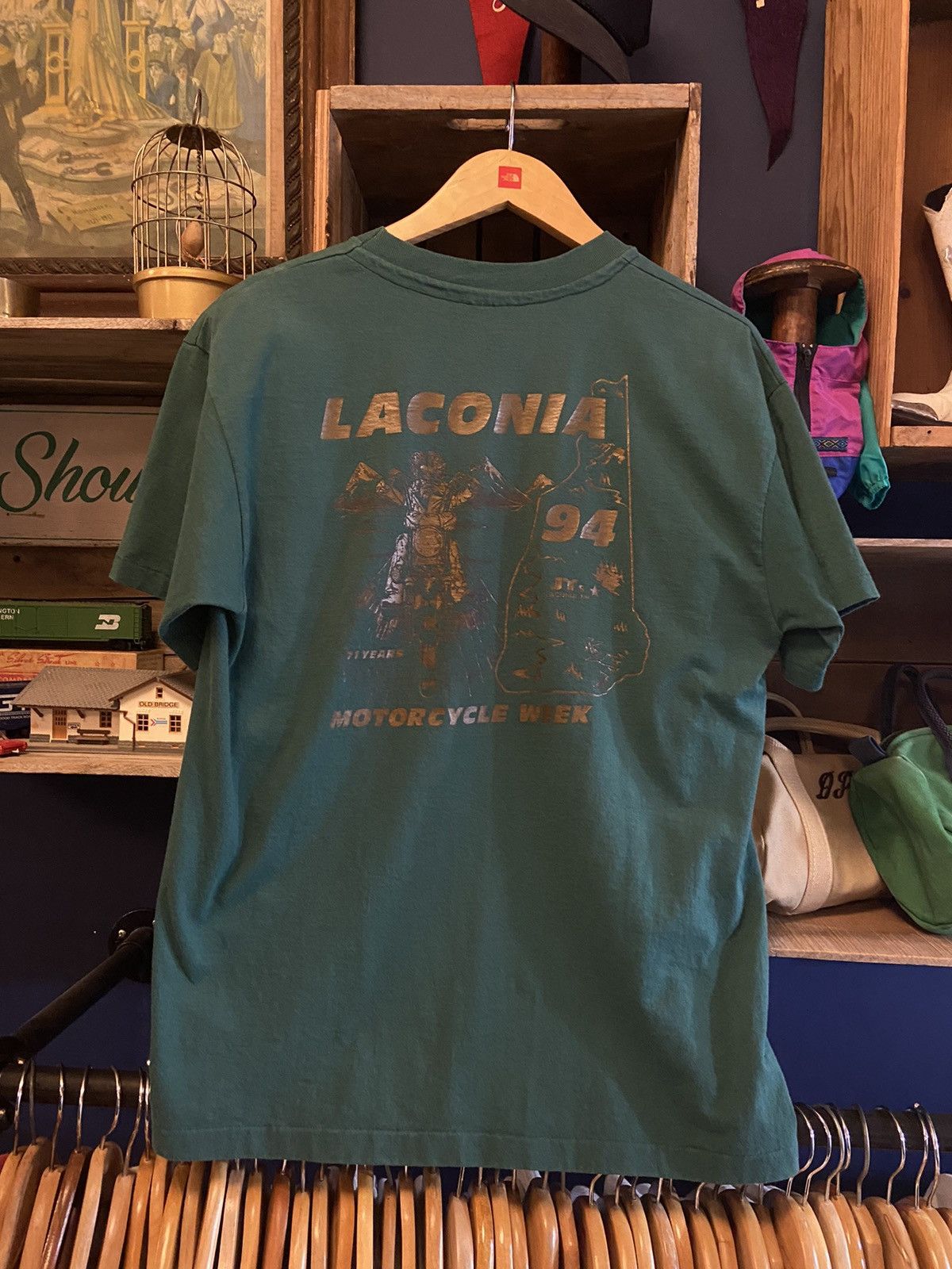 Harley Davidson × Vintage Vintage 90s Laconia Bike Week 94 Single Stitch T Shirt USA Size US L / EU 52-54 / 3 - 5 Thumbnail