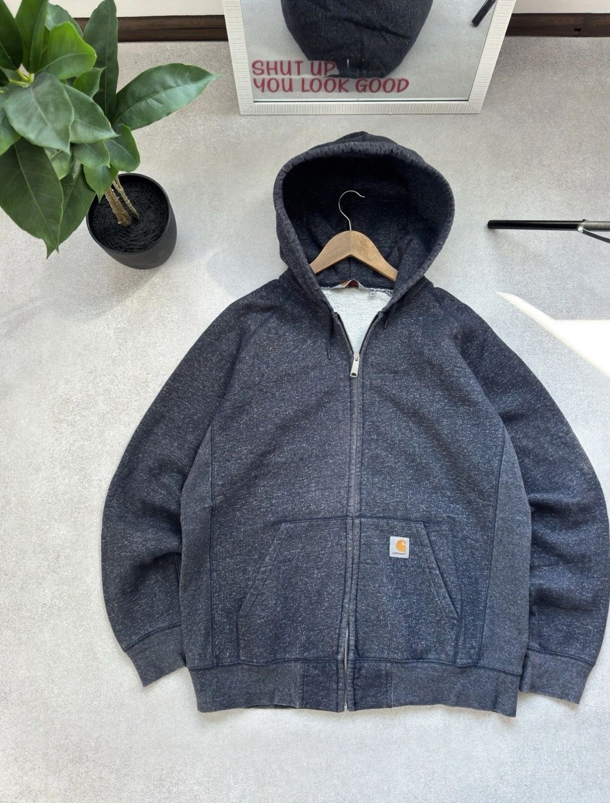 Carhartt Vintage Carhartt Hooded Waider Full Zip Blue Hoodie Jacket Size US XL / EU 56 / 4 - 3 Thumbnail