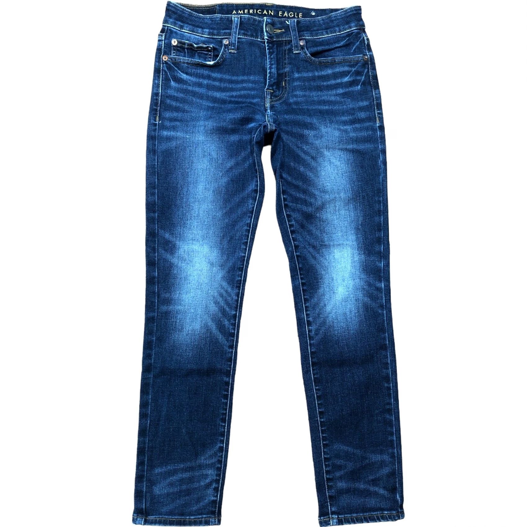 American Eagle Outfitters American Eagle Outfitters Skinny Jeans Blue 28x28 Mens Denim 5-Pocket Logo ZIP Grain? Size US 28 / EU 44 - 2 Thumbnail