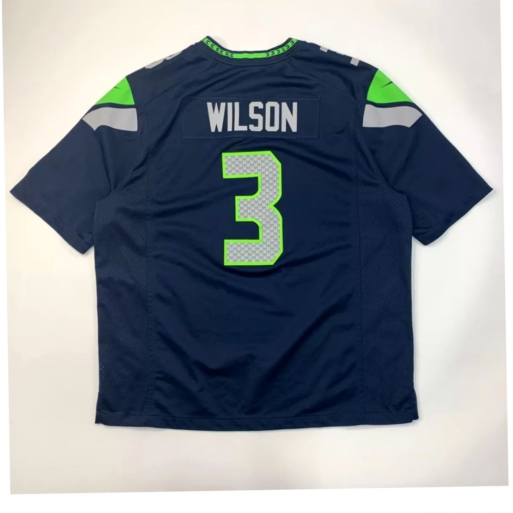 Nike NWT! Nike In Field Russell Wilson Seattle Seahawks Jersey 2XL T-Shirt Men Blue Size US XXL / EU 58 / 5 - 4 Thumbnail
