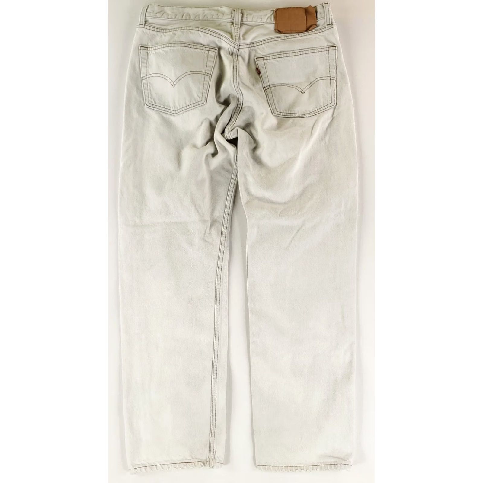 Levi's VINTAGE Levi's 501 Jeans White Mens 38x32 37x31 Actual Straight 90s VTG Men Size US 38 / EU 54 - 3 Thumbnail