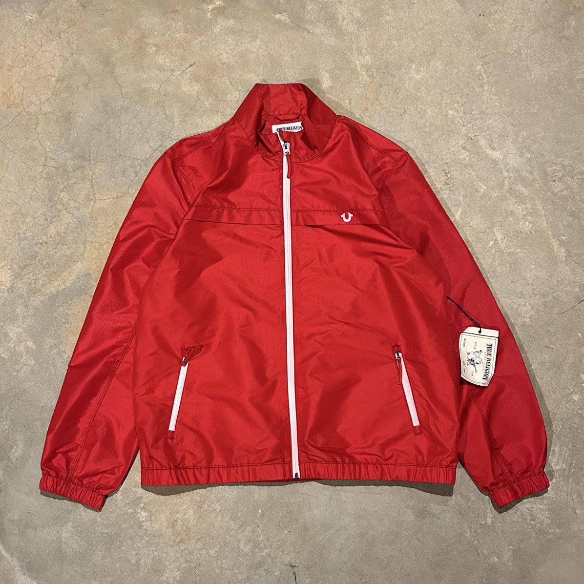 True Religion × Vintage Brand New True Religion Zip Up Nylon Track Jacket Vintage Size US XXL / EU 58 / 5 - 1 Thumbnail