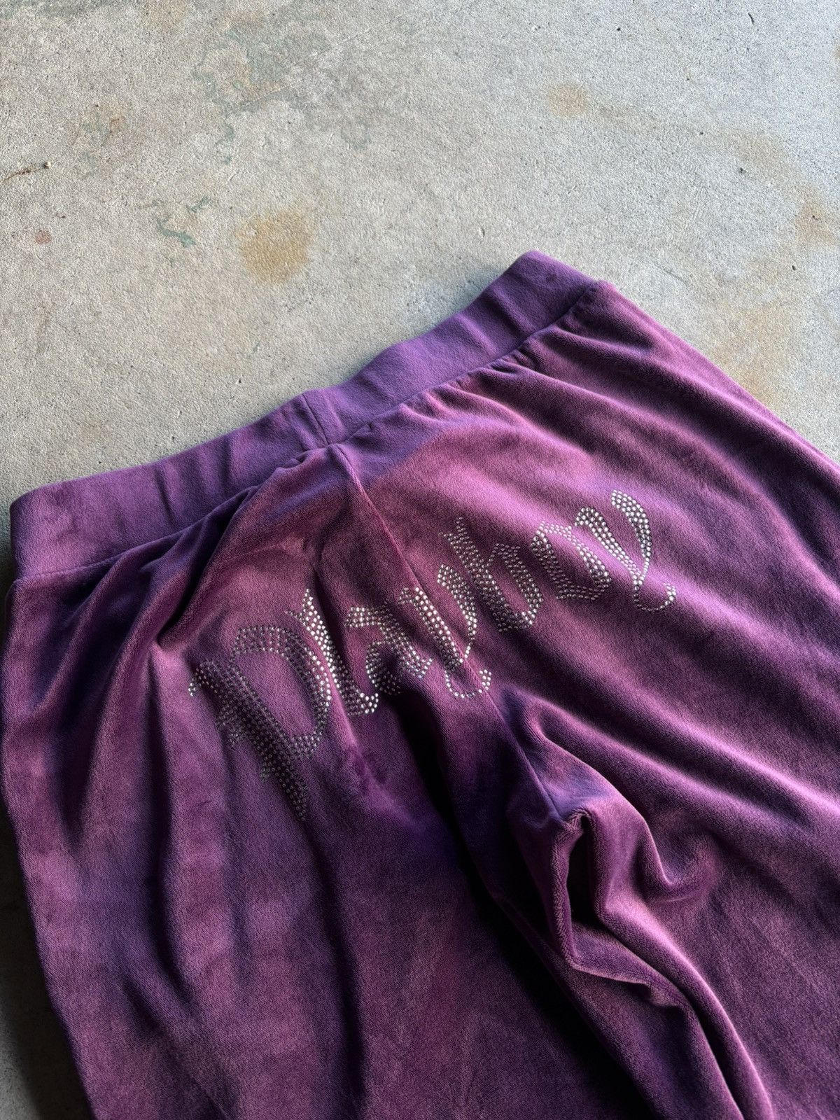 Playboy Crazy Playboy Velvet Womens Baggy Lounge Pants Size 28" / US 6 / IT 42 - 3 Thumbnail
