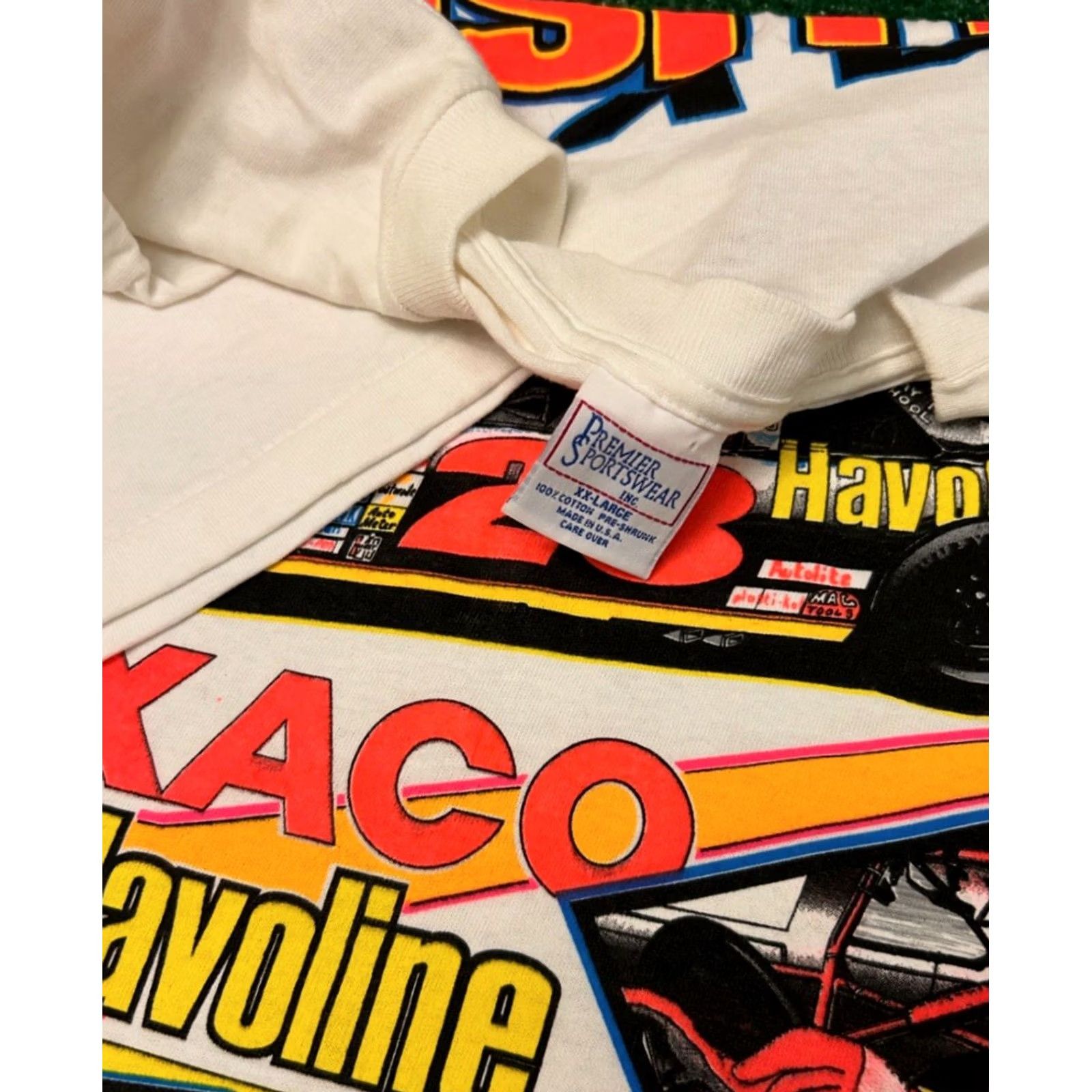 NASCAR VINTAGE NASCAR Davey Allison In Memory 1993 VTG Shirt Mens Size XXL Texaco 90s White Short Sleeve T-Shirt Mens 2XL Size US XXL / EU 58 / 5 - 3 Thumbnail