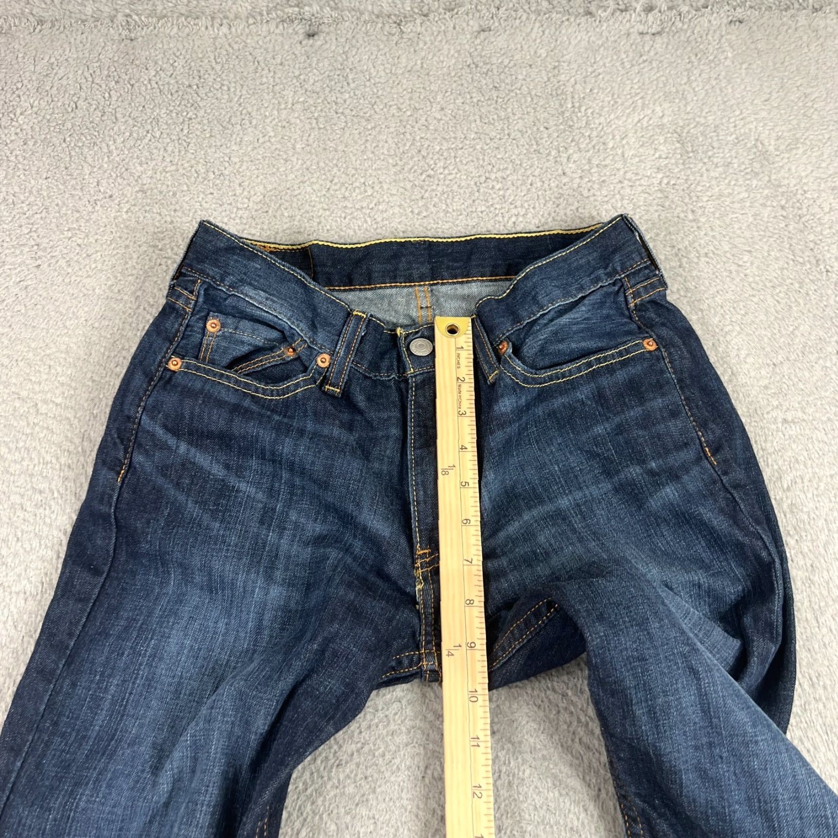 Levi's Levi's 514 Jeans Men's 30x31 Blue Slim Straight Leg Stretch Denim Size US 30 / EU 46 - 4 Thumbnail
