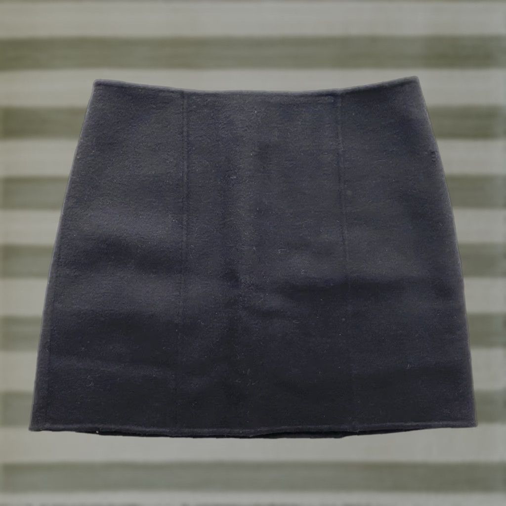 Alex Mill VINTAGE Women’s Alex Mill NYC Mini Skirt Black Wool Blend Sz 8 Short City Preppy Skirt Womens Size 30" / US 8 / IT 44 - 1 Thumbnail