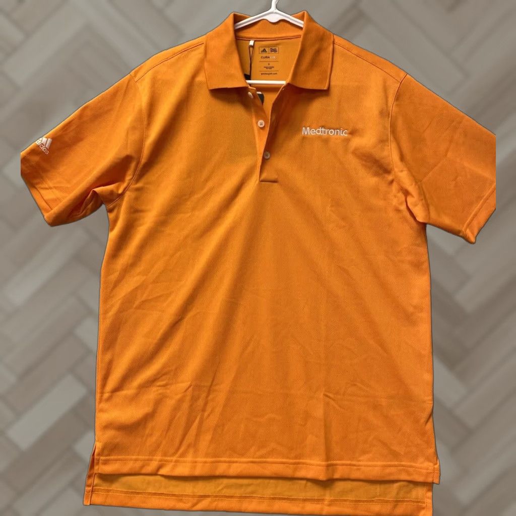 Adidas adidas Golf Polo Shirt Mens Orange Short Sleeve S Performance /110-29 Size US S / EU 44-46 / 1 - 1 Thumbnail