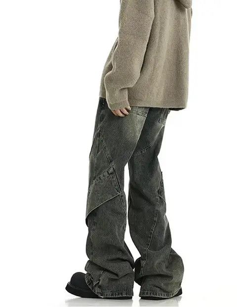 Jean Flared Baggy Denim Jeans Size US 29 - 2 Thumbnail