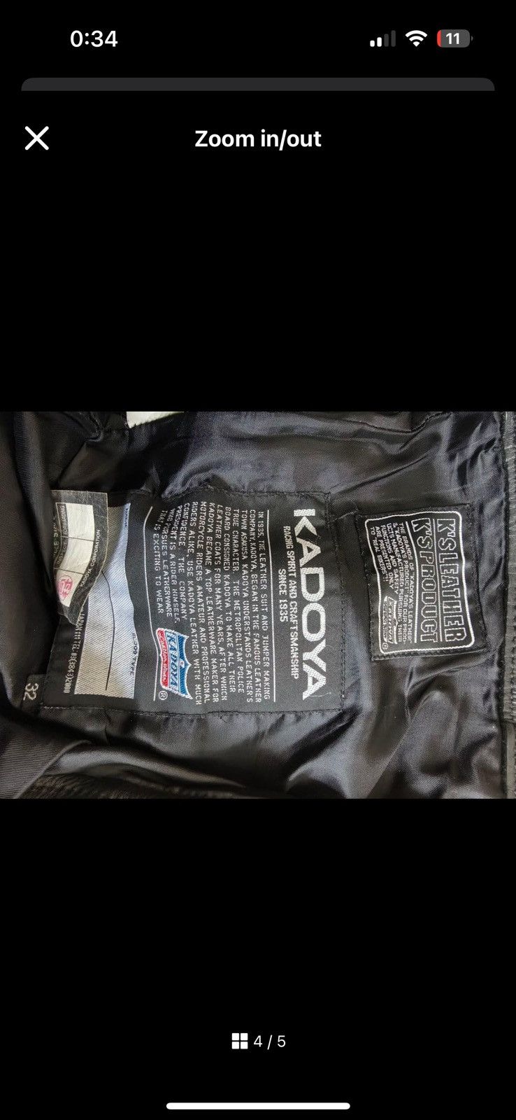 Kadoya Kadoya W32 Leather Biker Pants Size US 32 / EU 48 - 3 Thumbnail