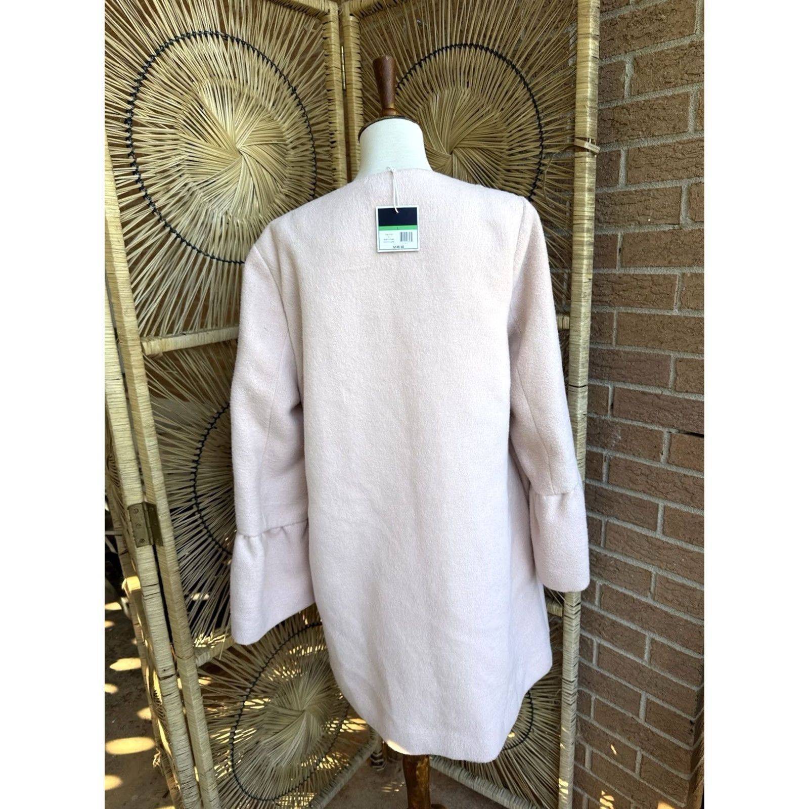 Vintage Kaari Blue Cozy Luxe Pink Coat Dress Coat Overcoat Womens Large NWT Lux Bell Sleeve Overcoat Size L / US 10 / IT 46 - 7 Thumbnail