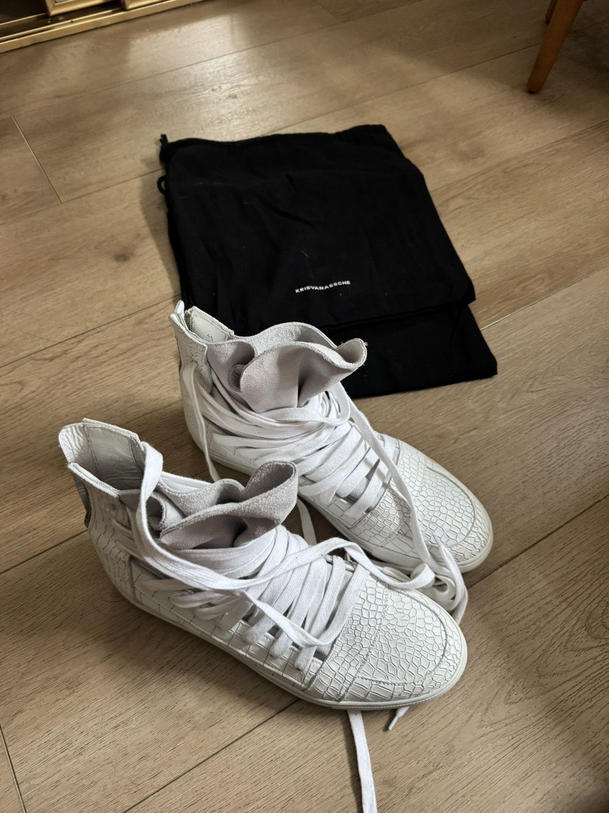 Kris Van Assche KVA (Kris Van Assche) Multilace Sneakers Size US 12 / EU 45 - 2 Thumbnail
