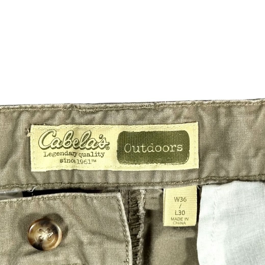 Vintage VINTAGE Cabela's Cargo Pants Mens 36x30 Brown Khaki Convertible Zip Pants Hiking Outdoor Y2K Mens Size US 36 / EU 52 - 4 Thumbnail